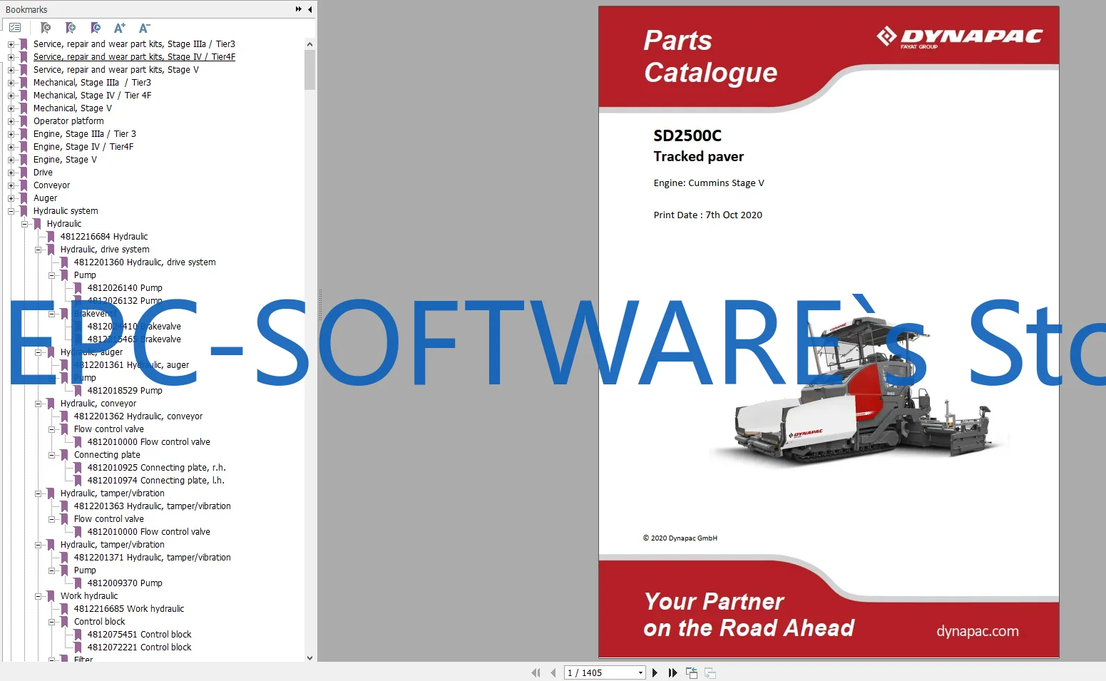EPC-SOFTWARE Dynapac Heavy Equ - Heavy Equipment Bucket avis et prix